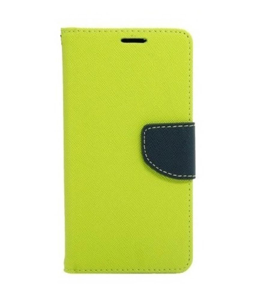 Tel1 Fancy Diary Θήκη Πορτοφόλι με δυνατότητα Stand Lime / Navy (Sony Xperia X mini / Compact)