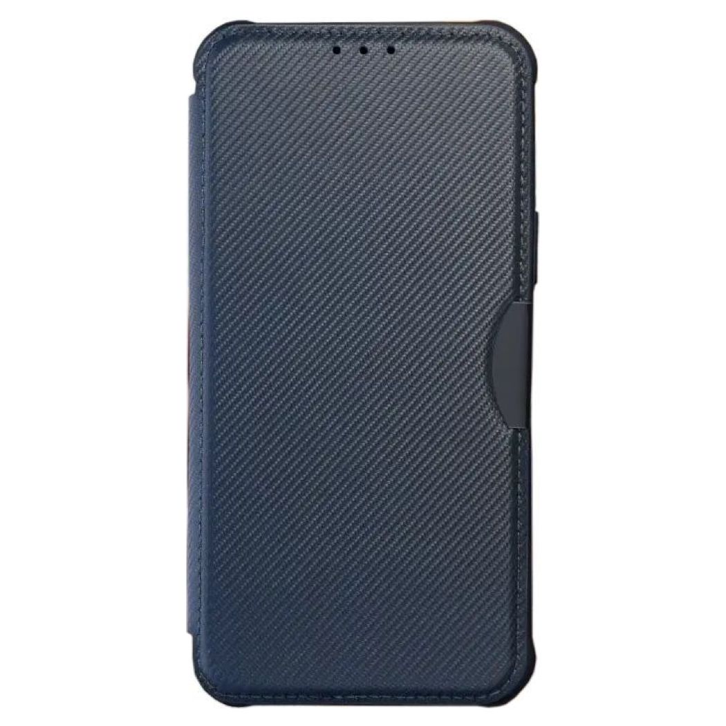 Forcell Razor Carbon Wallet Case Θήκη Πορτοφόλι - Blue (Xiaomi Redmi 14C / Redmi A4 / Poco C75) - MT81603