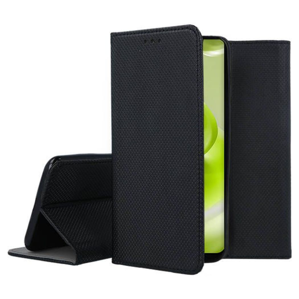 Forcell Smart Book Case με Δυνατότητα Stand Θήκη Πορτοφόλι Black (Xiaomi Redmi Note 12S) - MT77181