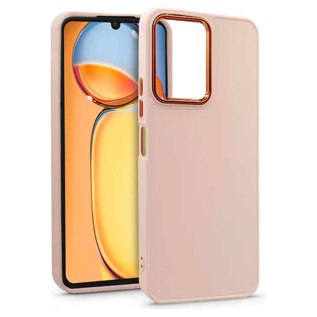 Satin Case with Camera Frame Powder Pink (Xiaomi Redmi 13C / Poco C65)