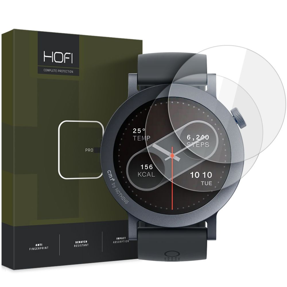 Hofi Glass Pro+ 9H Tempered Glass Screen Prοtector 2-Pack (Nothing CMF Watch Pro 2)