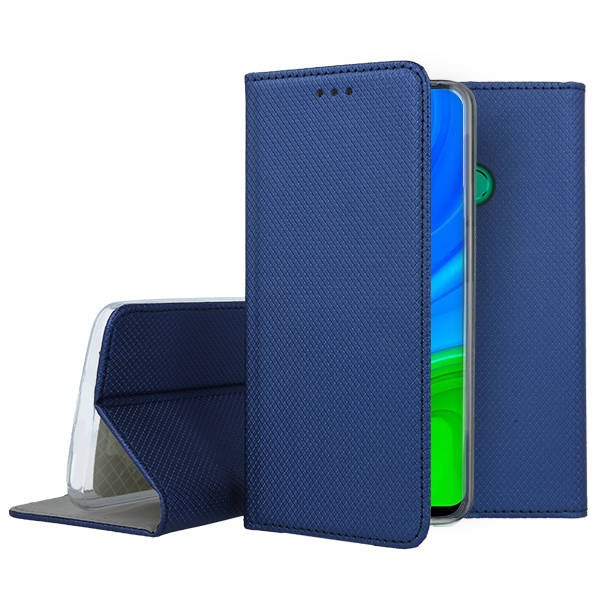 Forcell Smart Book Case με Δυνατότητα Stand Θήκη Πορτοφόλι Navy Blue (Huawei P Smart 2020) - MT37212