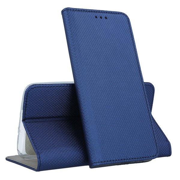 Forcell Smart Book Case με Δυνατότητα Stand Θήκη Πορτοφόλι Navy Blue (Huawei Y9 2019) - MT26731