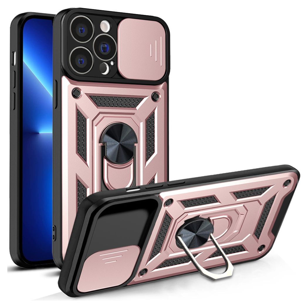 Camshield Pro Hard Case Σκληρή Θήκη με Κάλυμμα Κάμερας - Pink (iPhone 13 Pro Max)