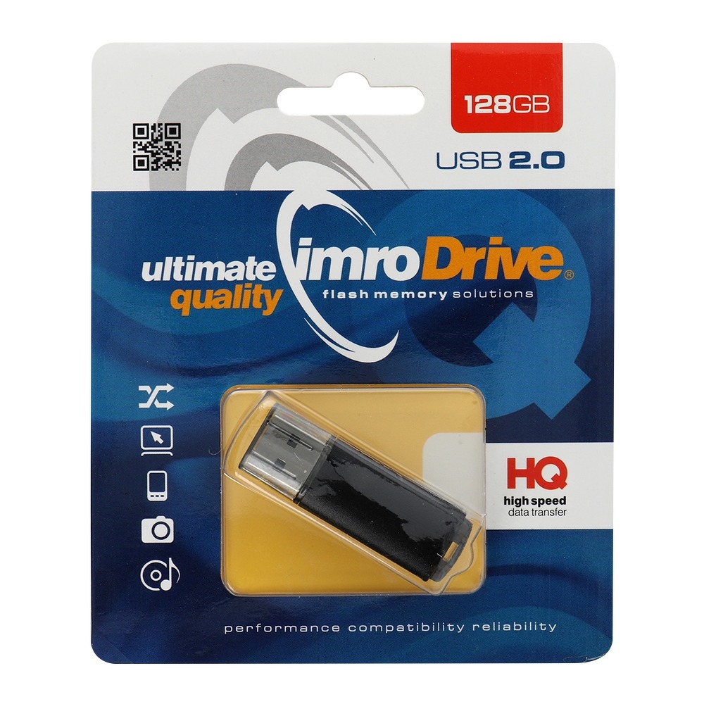 Imro USB 2.0 Flash Drive Memory Stick 128GB Black