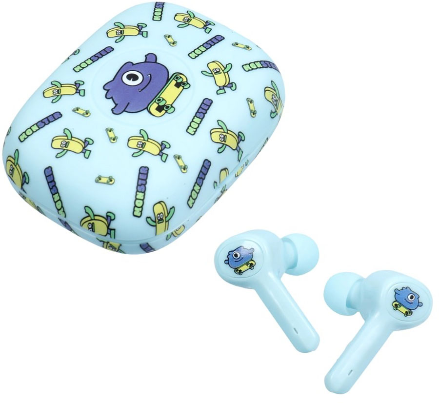 Jellie Monster TWS YLFS-06BT Bluetooth True Wireless Earbuds Παιδικά Ακουστικά με Θήκη Φόρτισης - Monster Blue