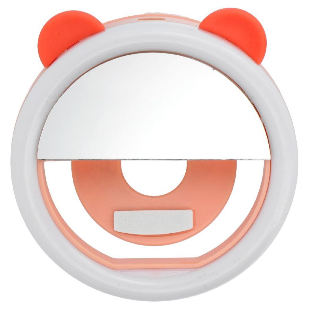 RK12 LED Light Ring for Selfie on Mobile Phone Φωτισμός Led για Smartphone - Orange Bear - MT82990