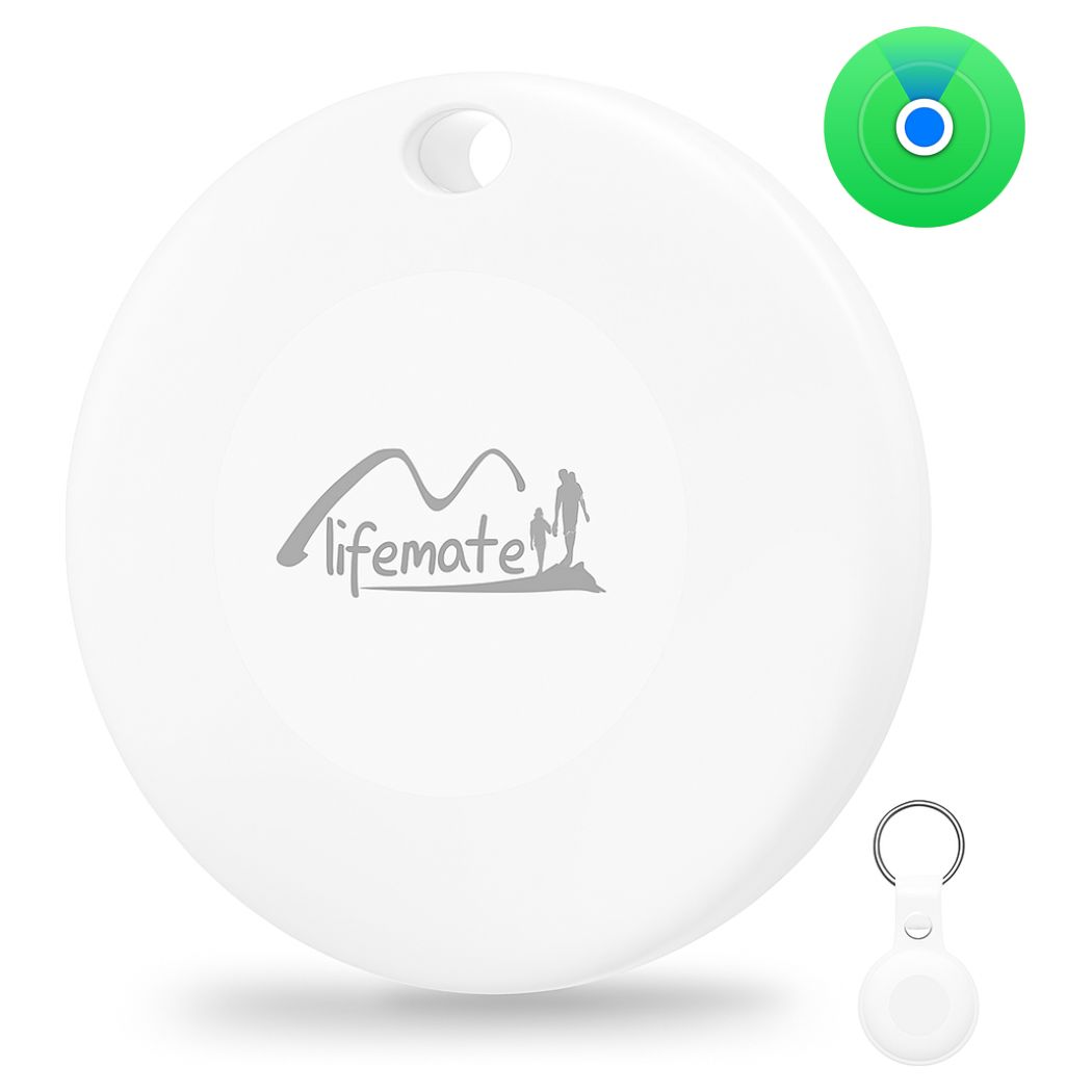 LifeMate LifeTag HD-P16-3 GPS Bluetooth Tracker for Apple + Keyring Μπρελόκ Ανίχνευσης Αντικειμένων - White
