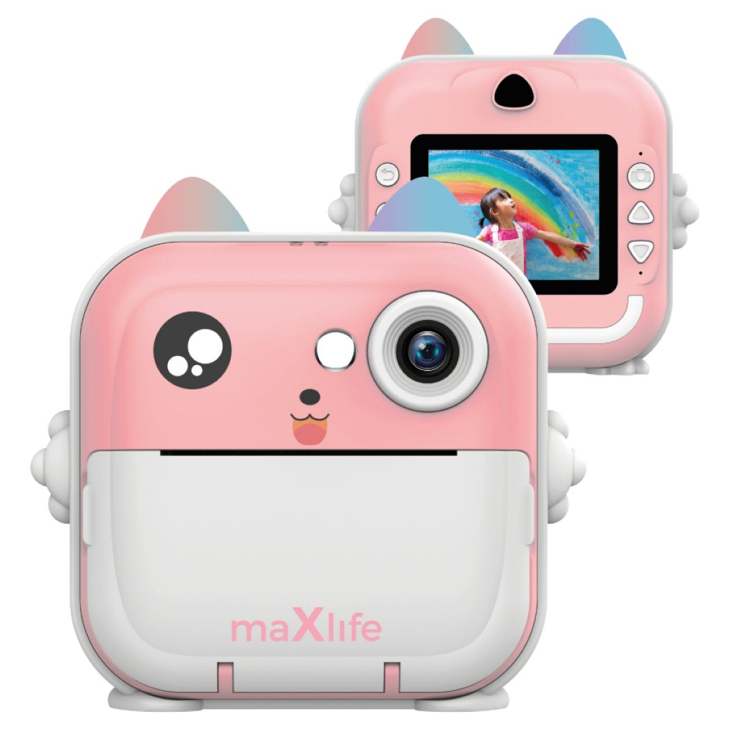 Maxlife Instant Camera Printer MXPC-100 For Children Παιδική Κάμερα - Pink - MT75502