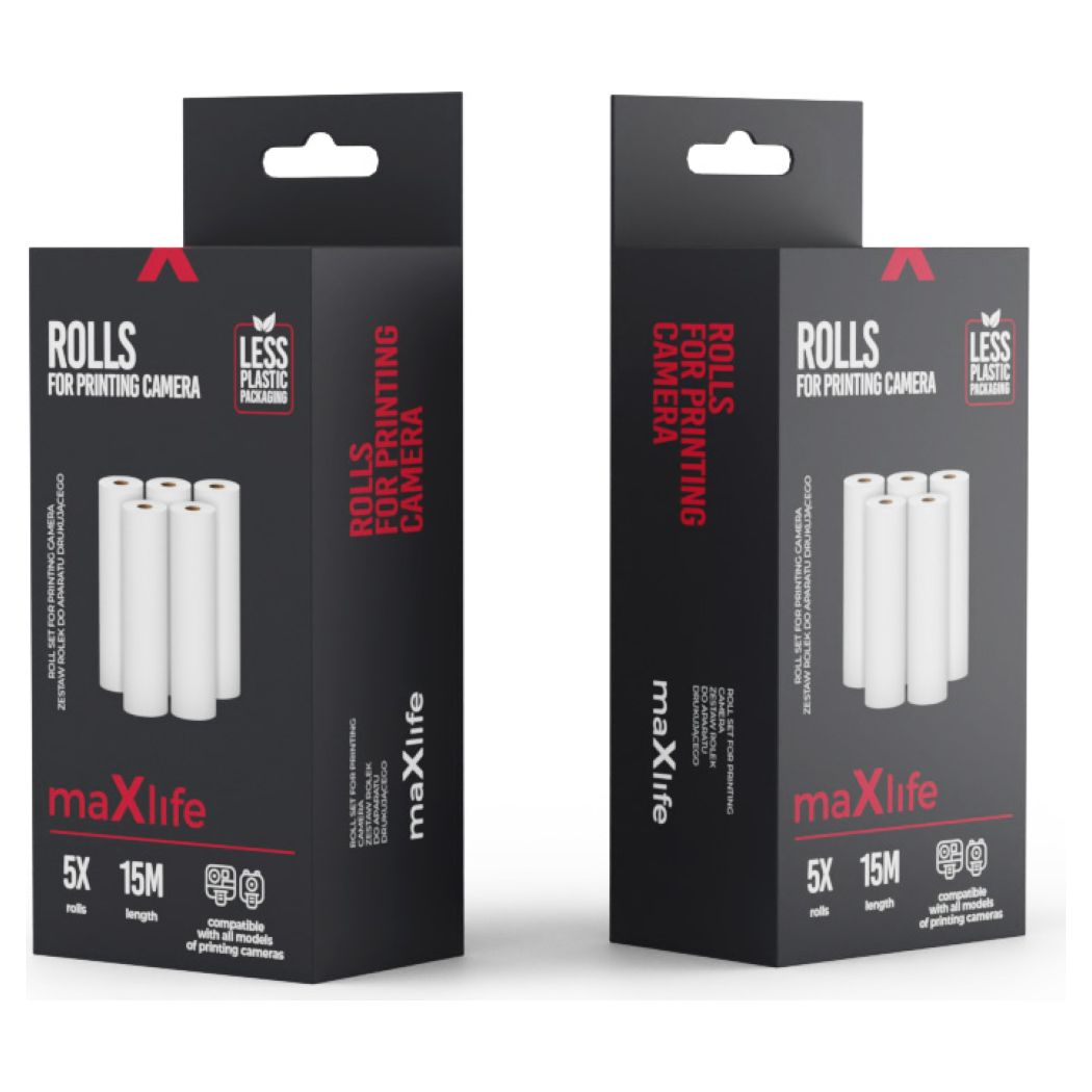 Maxlife Thermal Paper Rolls (5pcs) for Printing Camera - Θερμικά Ρολά - MT80789