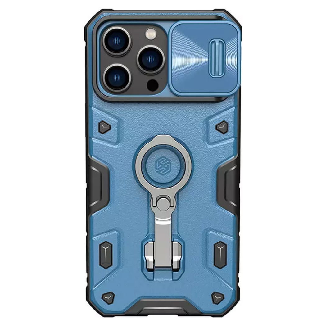 Nillkin CamShield Armor Pro MagSafe Hard Case Θήκη με Κάλυμμα Κάμερας / Kickstand - Blue (iPhone 14 Pro)