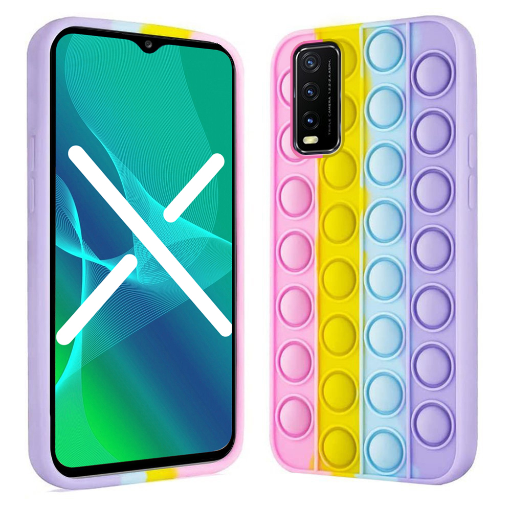 Push Bubble Pop It Case Anti-Stress Θήκη Σιλικόνης - Multicolor (Vivo Y20S / Y11S)
