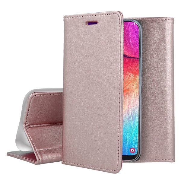 Forcell Magnet Wallet Case Θήκη Πορτοφόλι με δυνατότητα Stand Rose Gold (Samsung Galaxy M51) - MT44661