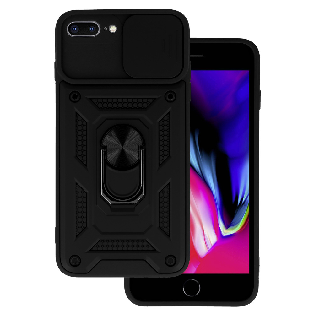 Camera Slide Hard Case Σκληρή Θήκη με Κάλυμμα Κάμερας - Black (iPhone 7 Plus / 8 Plus)