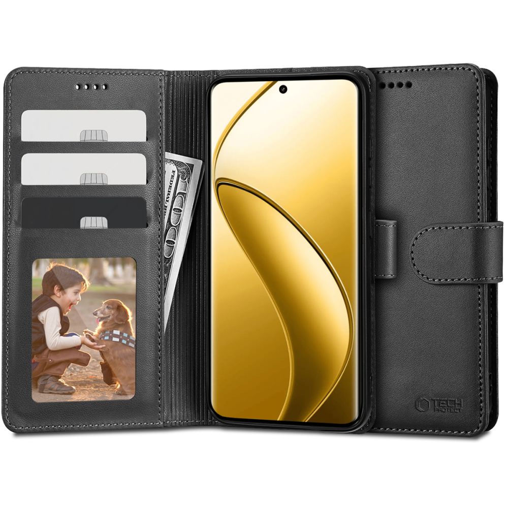 TECH-PROTECT Wallet Case Θήκη Πορτοφόλι με Stand - Black (Realme 12 Pro 5G / 12 Pro Plus 5G)