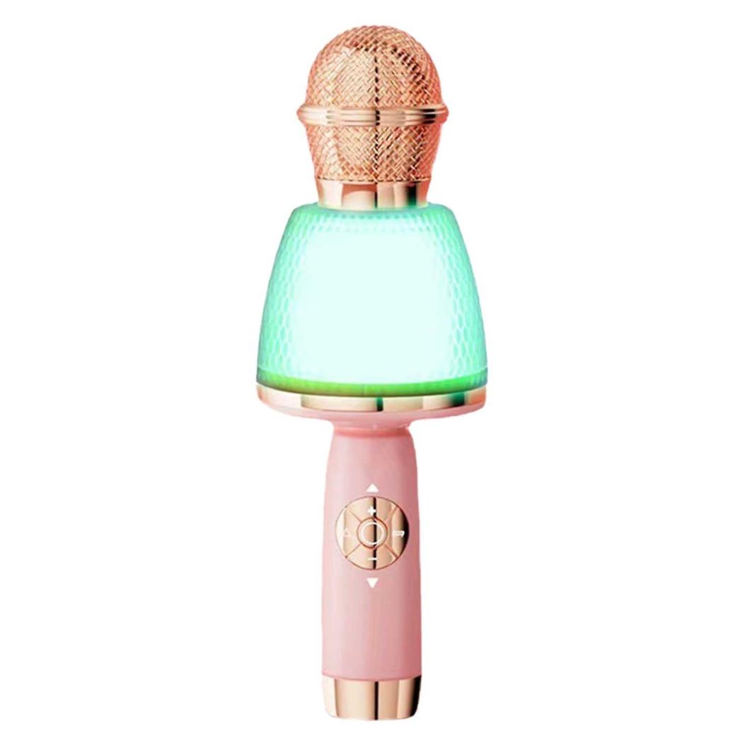 Karaoke Bluetooth Wireless Microphone Q16 Ασύρματο Μικρόφωνο Karaoke - Pink