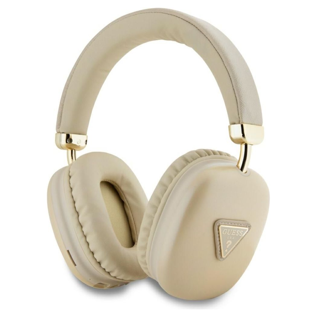 Guess GUBHK1SATSD Metallic Triangle Logo Bluetooth Wireless Headphones Ασύρματα Ακουστικά Gold