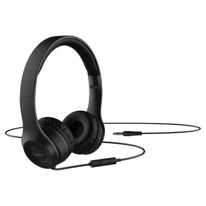 HOCO W21 Graceful Charm Wired Headphones μαύρα